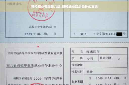 技校毕业等级是几级,职校毕业以后是什么文凭
