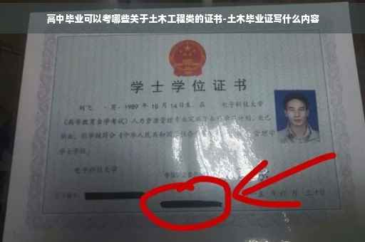 高中毕业可以考哪些关于土木工程类的证书-土木毕业证写什么内容