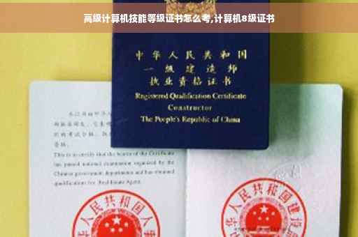 高级计算机技能等级证书怎么考,计算机8级证书