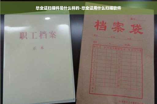 毕业证扫描件是什么样的-毕业证用什么扫描软件