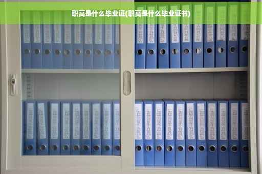 职高是什么毕业证(职高是什么毕业证书)