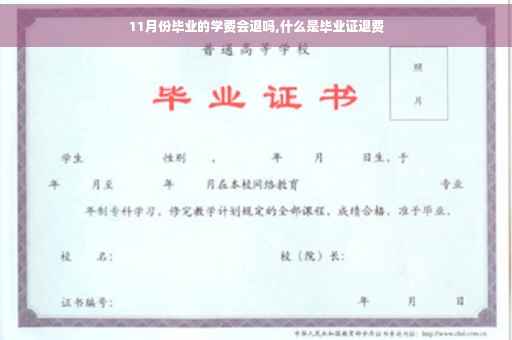 11月份毕业的学费会退吗,什么是毕业证退费