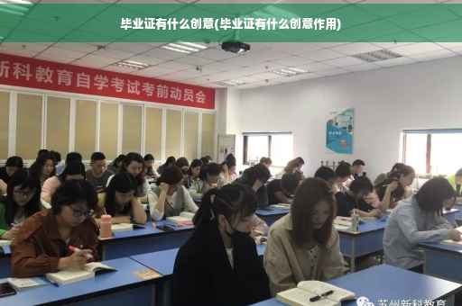 毕业证有什么创意(毕业证有什么创意作用)