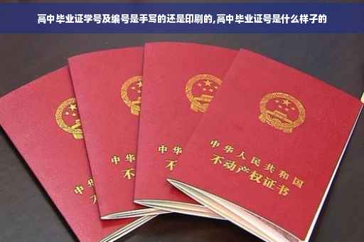 高中毕业证学号及编号是手写的还是印刷的,高中毕业证号是什么样子的