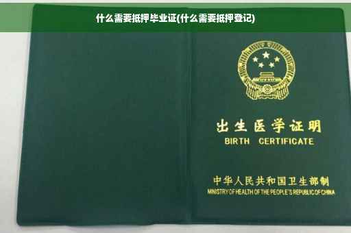 什么需要抵押毕业证(什么需要抵押登记)