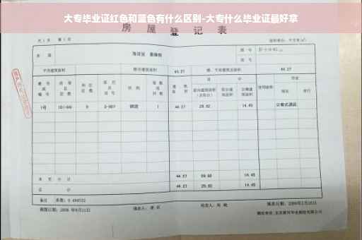 大专毕业证红色和蓝色有什么区别-大专什么毕业证最好拿