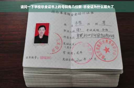 请问一下学校毕业证书上的号码有几位数-毕业证为什么超大了
