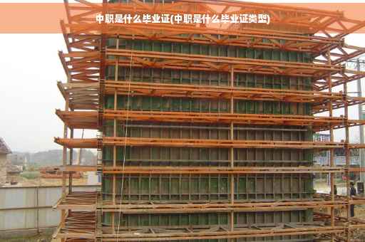 中职是什么毕业证(中职是什么毕业证类型)