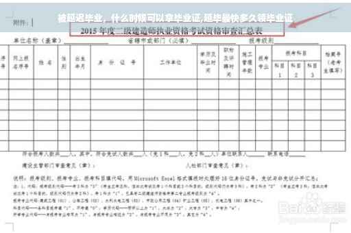 被延迟毕业，什么时候可以拿毕业证,延毕最快多久领毕业证