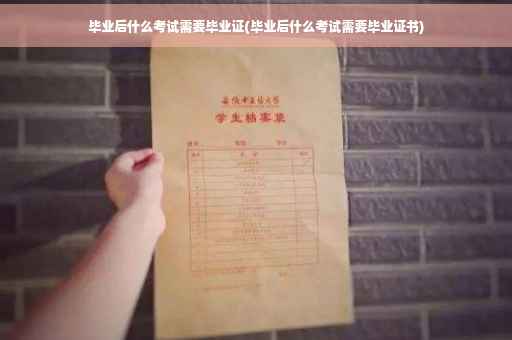 毕业后什么考试需要毕业证(毕业后什么考试需要毕业证书)