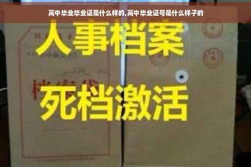 高中毕业毕业证是什么样的,高中毕业证号是什么样子的