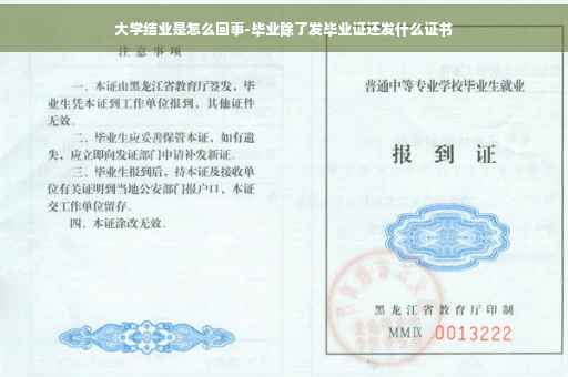 大学结业是怎么回事-毕业除了发毕业证还发什么证书