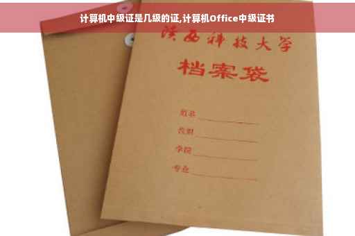 计算机中级证是几级的证,计算机Office中级证书