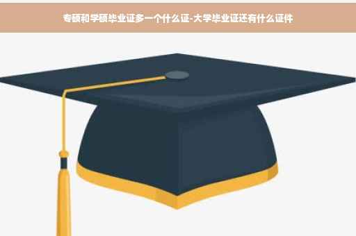 专硕和学硕毕业证多一个什么证-大学毕业证还有什么证件