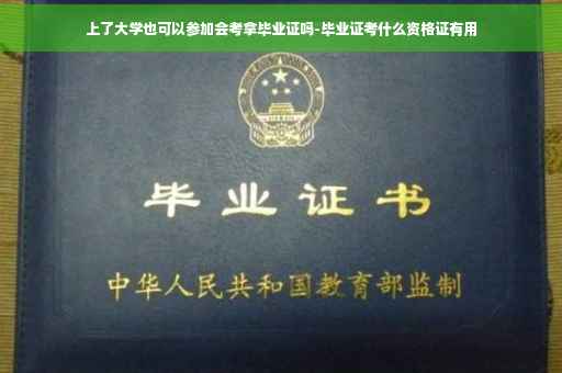 上了大学也可以参加会考拿毕业证吗-毕业证考什么资格证有用
