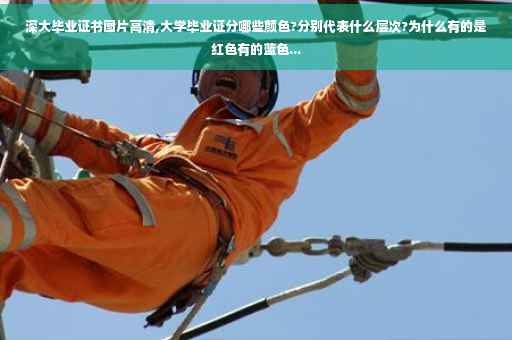 深大毕业证书图片高清,大学毕业证分哪些颜色?分别代表什么层次?为什么有的是红色有的蓝色...