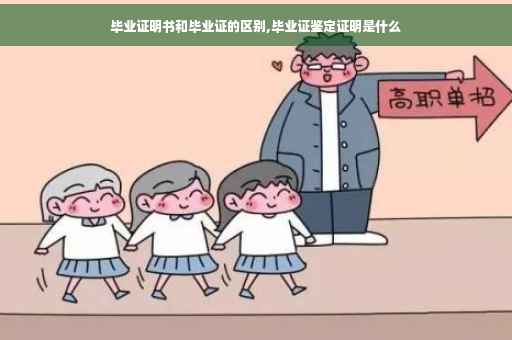 毕业证明书和毕业证的区别,毕业证鉴定证明是什么