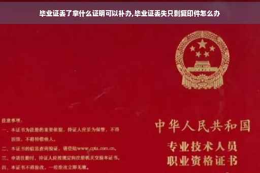 毕业证丢了拿什么证明可以补办,毕业证丢失只剩复印件怎么办