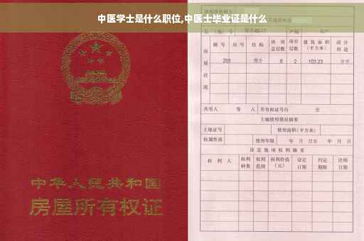 中医学士是什么职位,中医士毕业证是什么