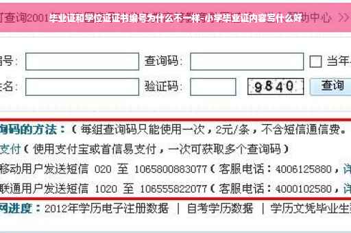 毕业证和学位证证书编号为什么不一样-小学毕业证内容写什么好