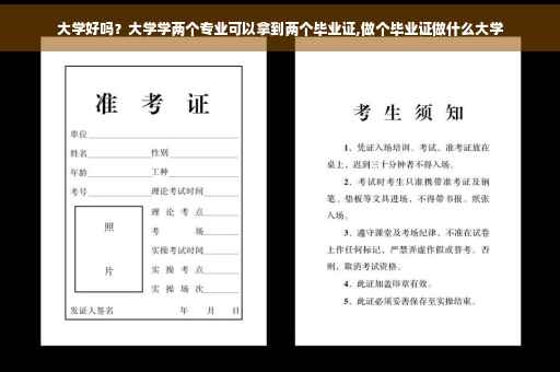 大学好吗？大学学两个专业可以拿到两个毕业证,做个毕业证做什么大学