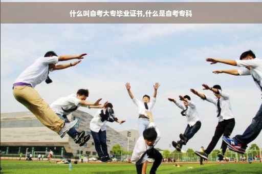 什么叫自考大专毕业证书,什么是自考专科