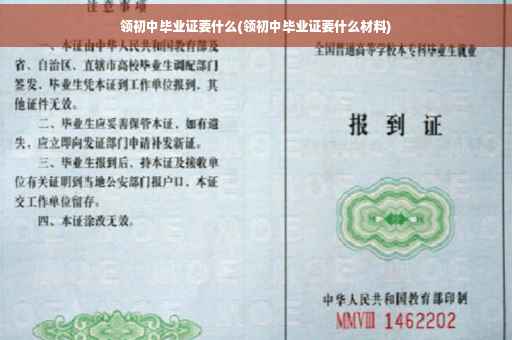 领初中毕业证要什么(领初中毕业证要什么材料)