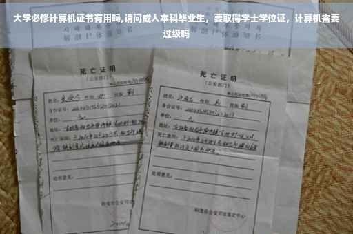 大学必修计算机证书有用吗,请问成人本科毕业生，要取得学士学位证，计算机需要过级吗