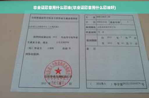 毕业证印章用什么印油(毕业证印章用什么印油好)