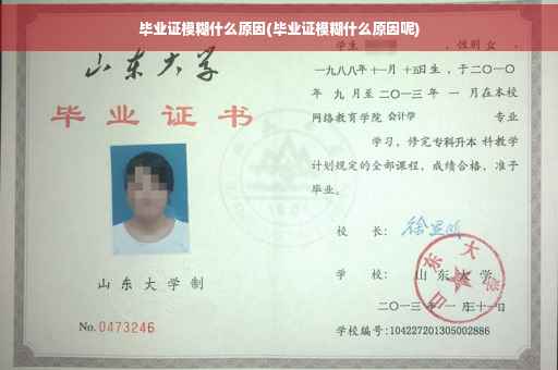 毕业证模糊什么原因(毕业证模糊什么原因呢)