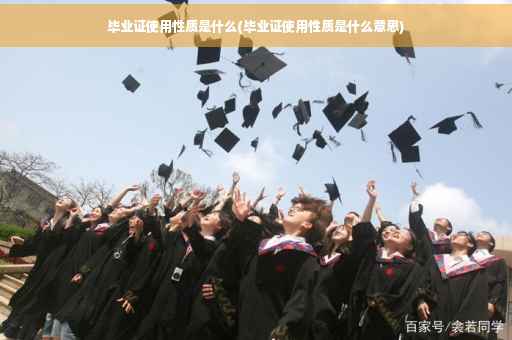毕业证使用性质是什么(毕业证使用性质是什么意思)