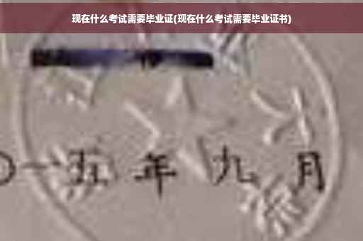 现在什么考试需要毕业证(现在什么考试需要毕业证书)