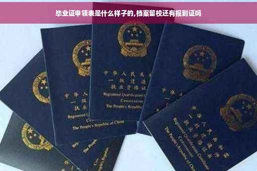 毕业证申领表是什么样子的,档案留校还有报到证吗