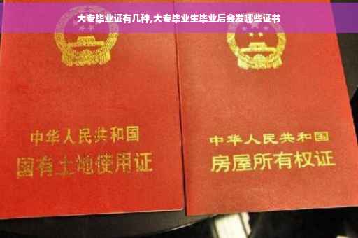 大专毕业证有几种,大专毕业生毕业后会发哪些证书