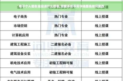 电子个人签名章应该什么颜色,荣耀手机手写字体颜色如何更改
