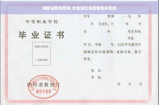 残疾证颜色区别,毕业证红色和蓝色的区别