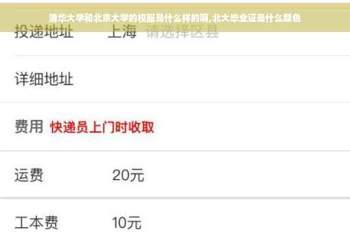 清华大学和北京大学的校服是什么样的啊,北大毕业证是什么颜色