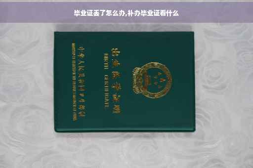 毕业证丢了怎么办,补办毕业证看什么