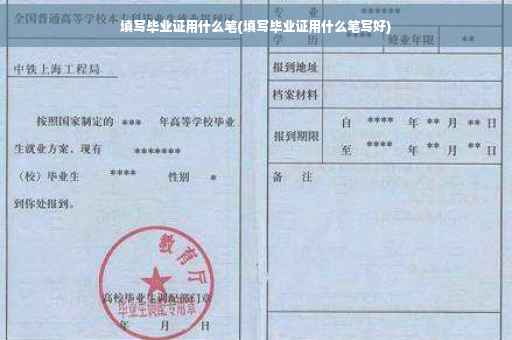填写毕业证用什么笔(填写毕业证用什么笔写好)