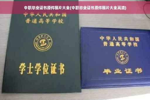 中职毕业证书原件图片大全(中职毕业证书原件图片大全高清)