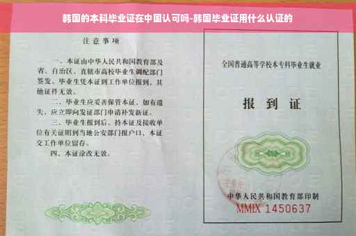 韩国的本科毕业证在中国认可吗-韩国毕业证用什么认证的