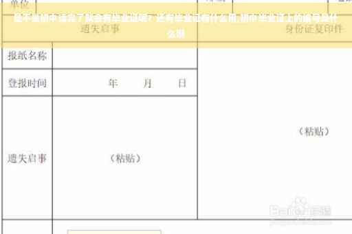 是不是初中读完了就会有毕业证呢？还有毕业证有什么用,初中毕业证上的编号是什么啊