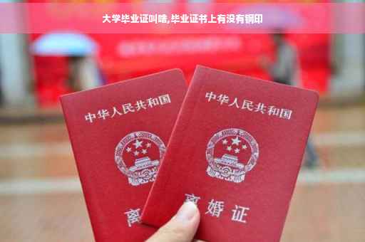 大学毕业证叫啥,毕业证书上有没有钢印