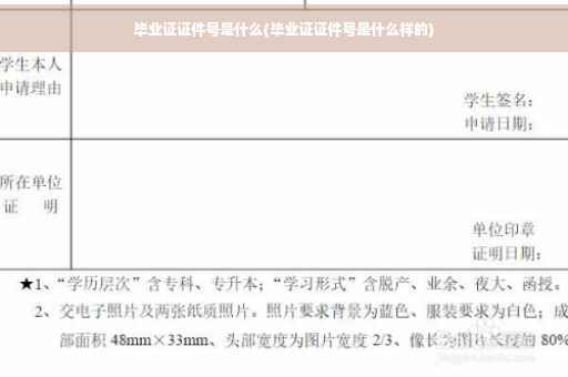 毕业证证件号是什么(毕业证证件号是什么样的)
