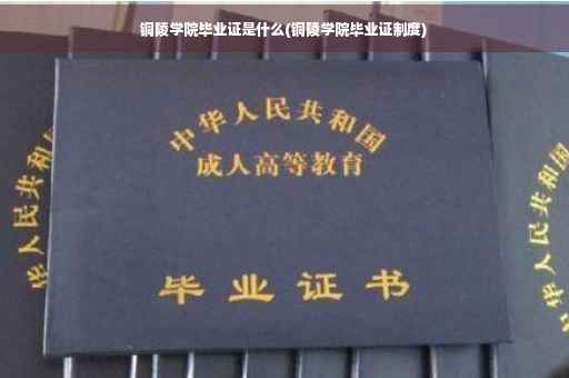铜陵学院毕业证是什么(铜陵学院毕业证制度)