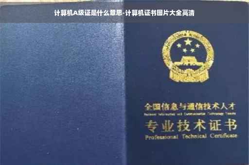 计算机A级证是什么意思-计算机证书图片大全高清
