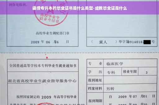 函授专升本的毕业证书是什么类型-成教毕业证是什么