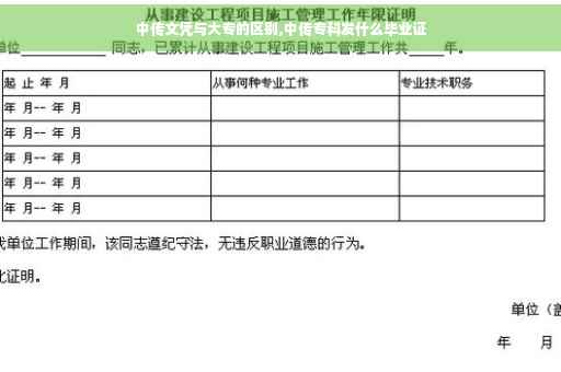 中传文凭与大专的区别,中传专科发什么毕业证