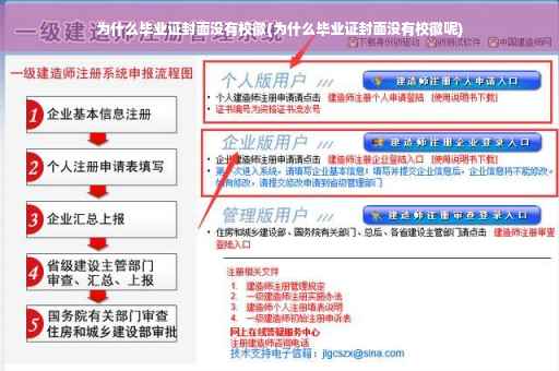 为什么毕业证封面没有校徽(为什么毕业证封面没有校徽呢)