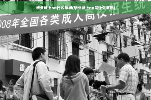 毕业证上no什么意思(毕业证上no是什么意思)